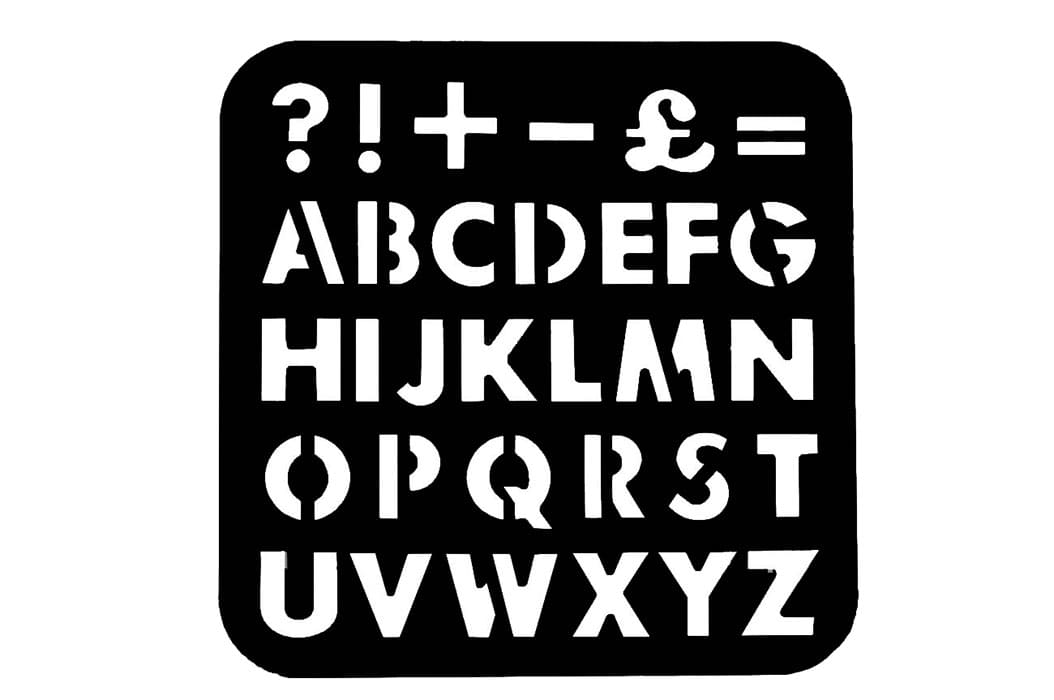 Printable Alphabet Stencil Ruler