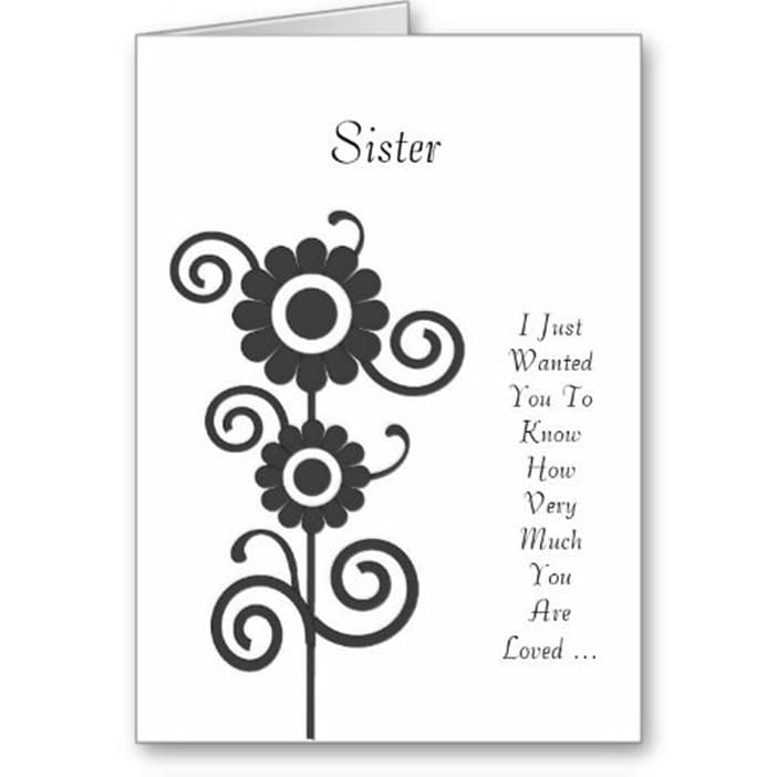Printable Birthday Cards Sister