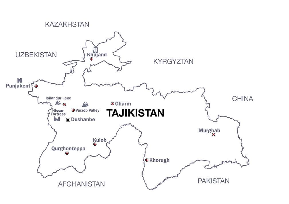 Printable Capital City Of Tajikistan