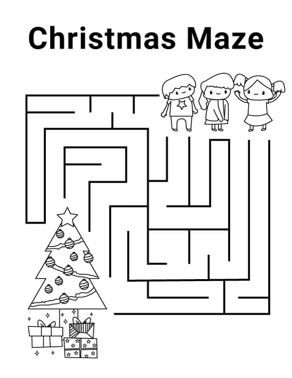 Printable Christmas Maze