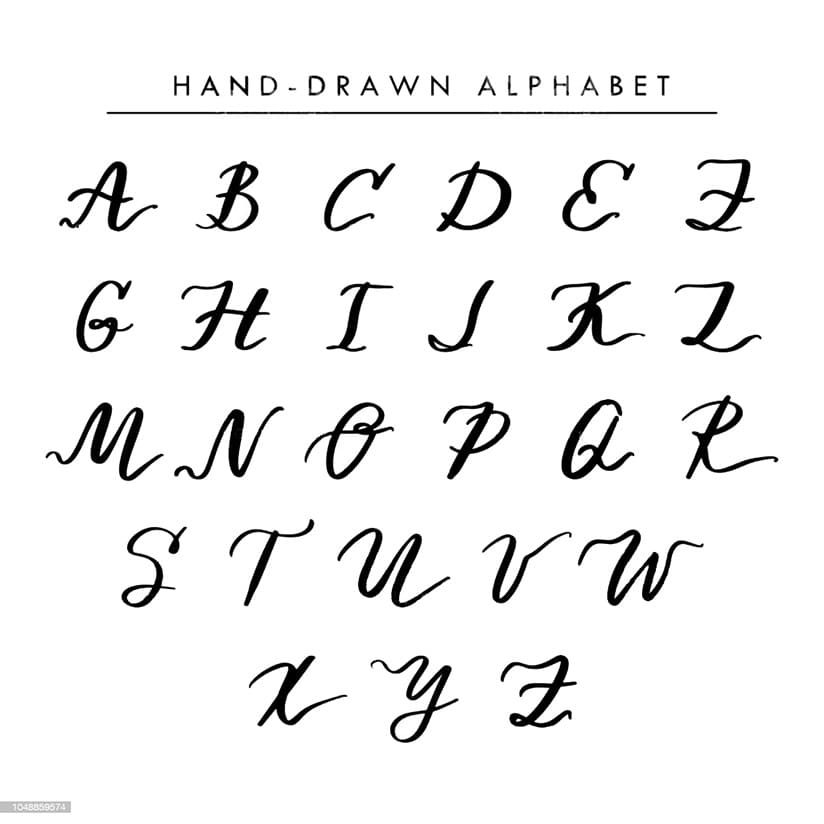 Printable Cursive Alphabet In Capital Letters