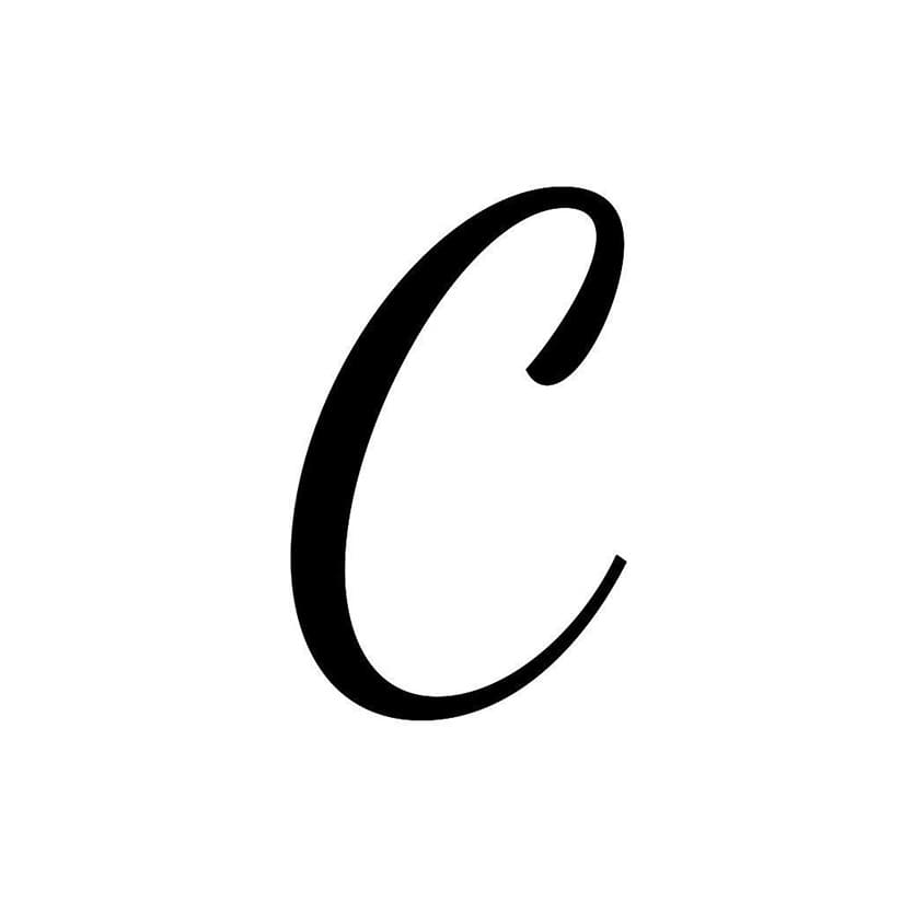 Printable Cursive C Uppercase