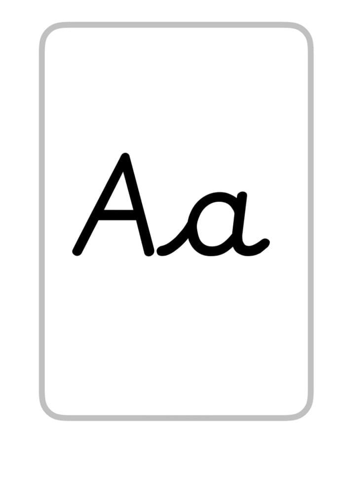 Printable Cursive Letter A Capital And Small
