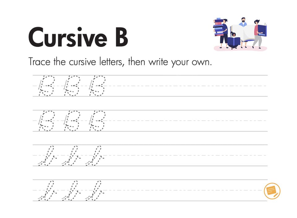 Printable Cursive Writing B Letter
