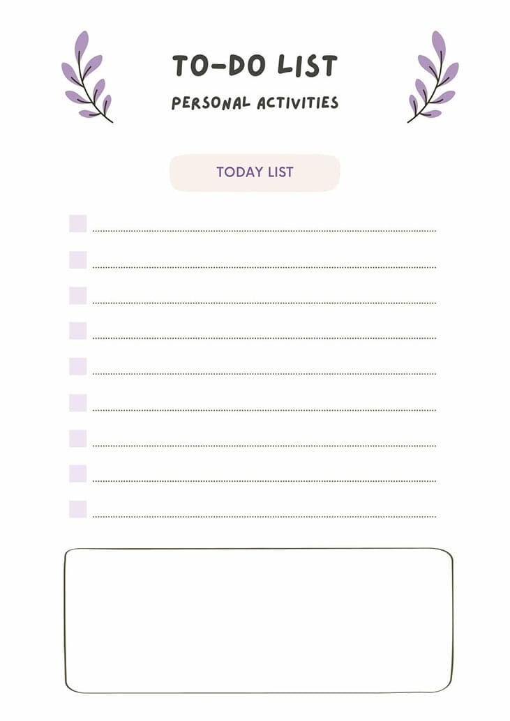 Printable Daily Planner For Work
