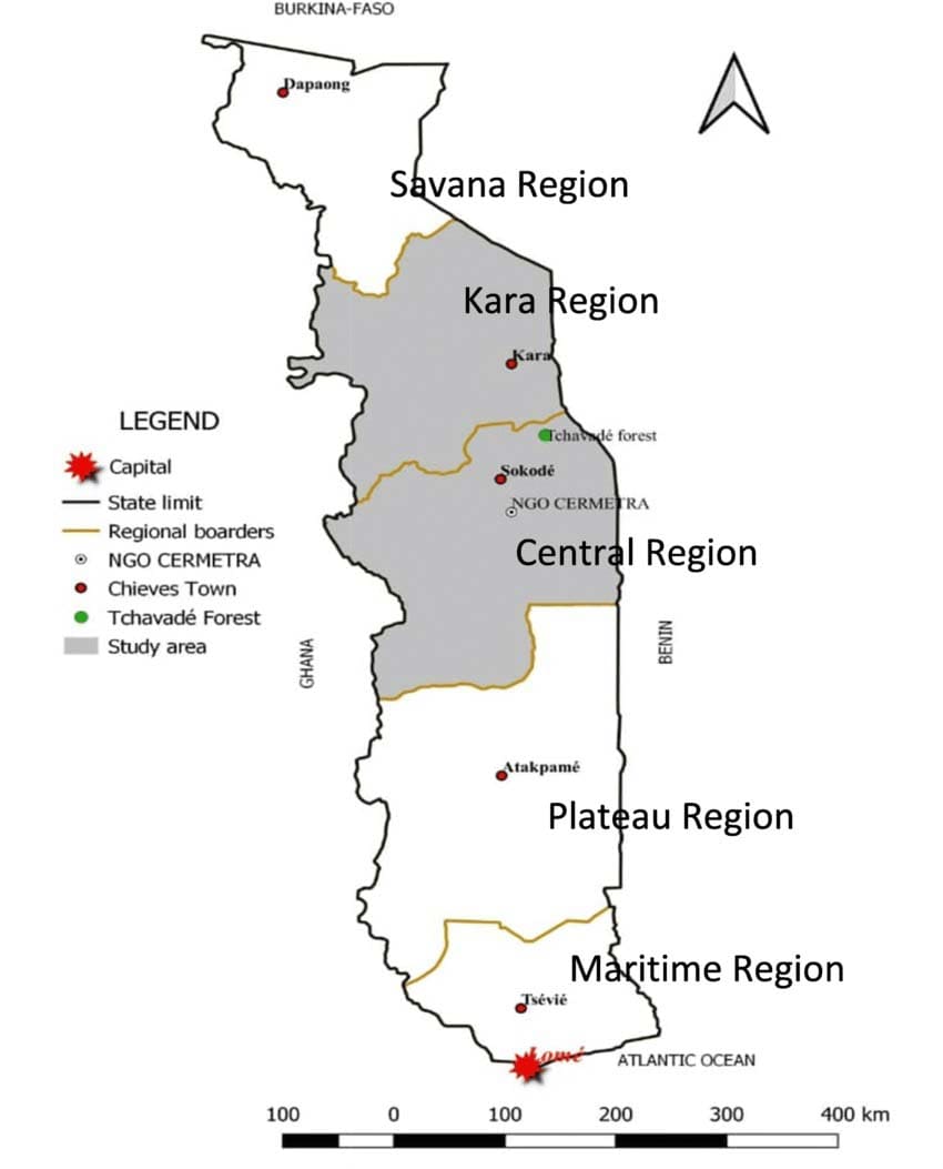 Printable Detailed Togo Map