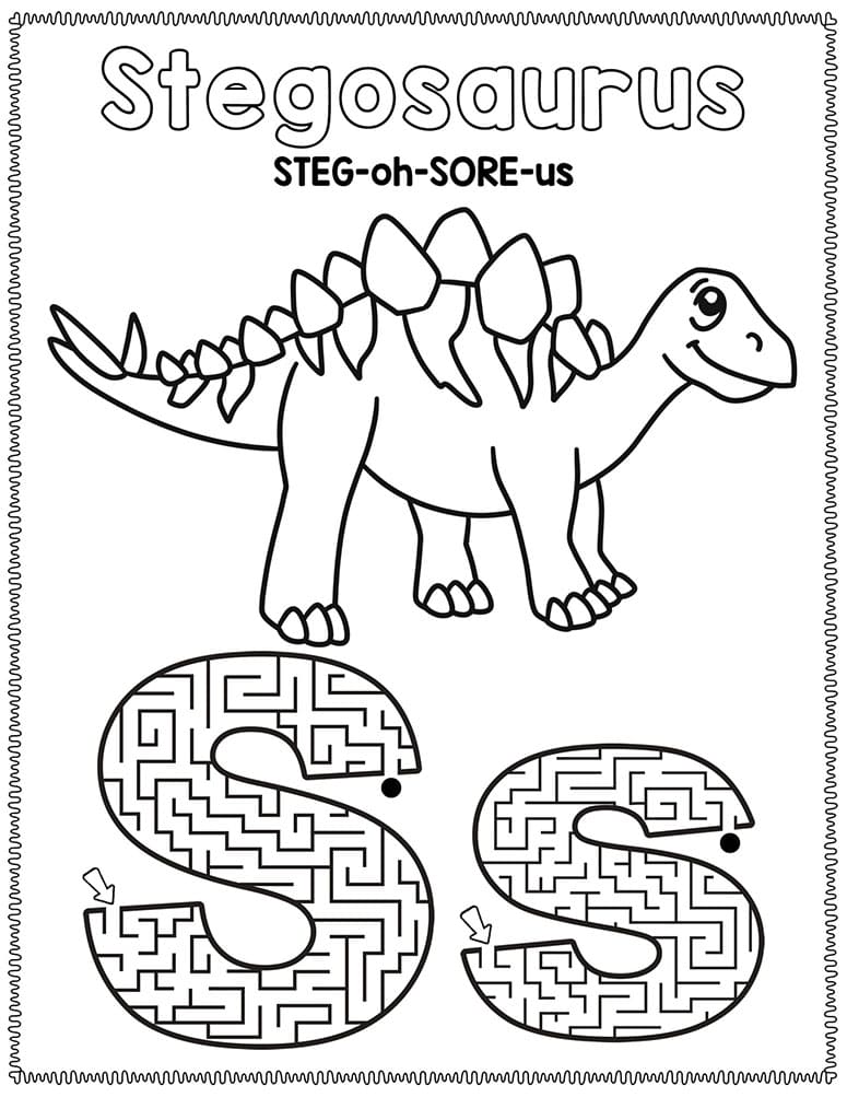 Printable Dinosaur Train Maze