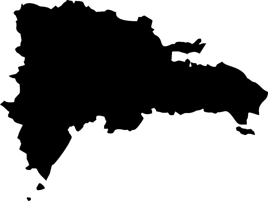 Printable Dominican Republic Map Simple