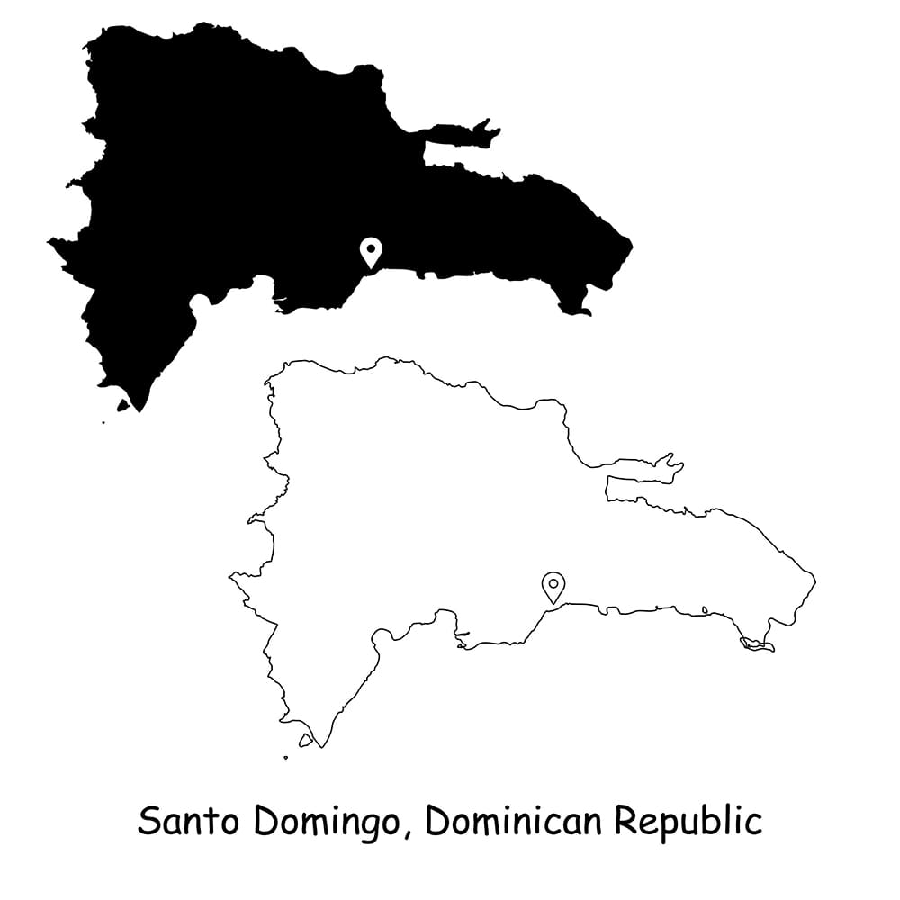 Printable Dominican Republic Map With Cities