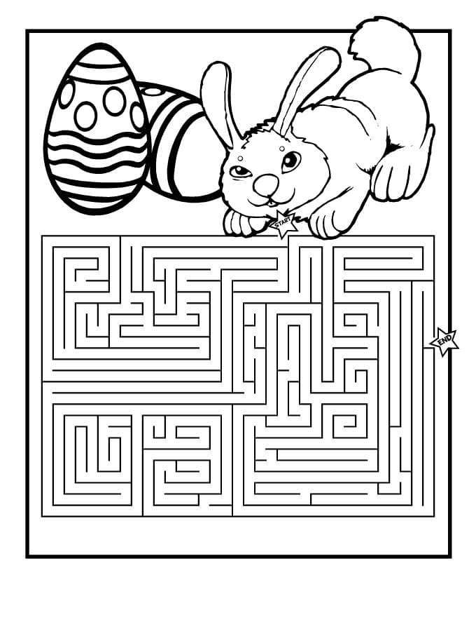 Printable Easter Bunny Maze