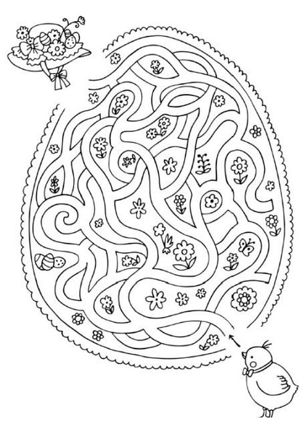 Printable Easter Egg Hunt Maze