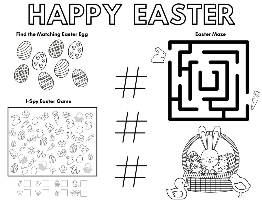 Printable Easter Maze Online