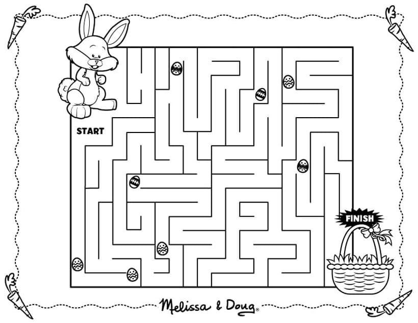 Printable Easy Easter Maze
