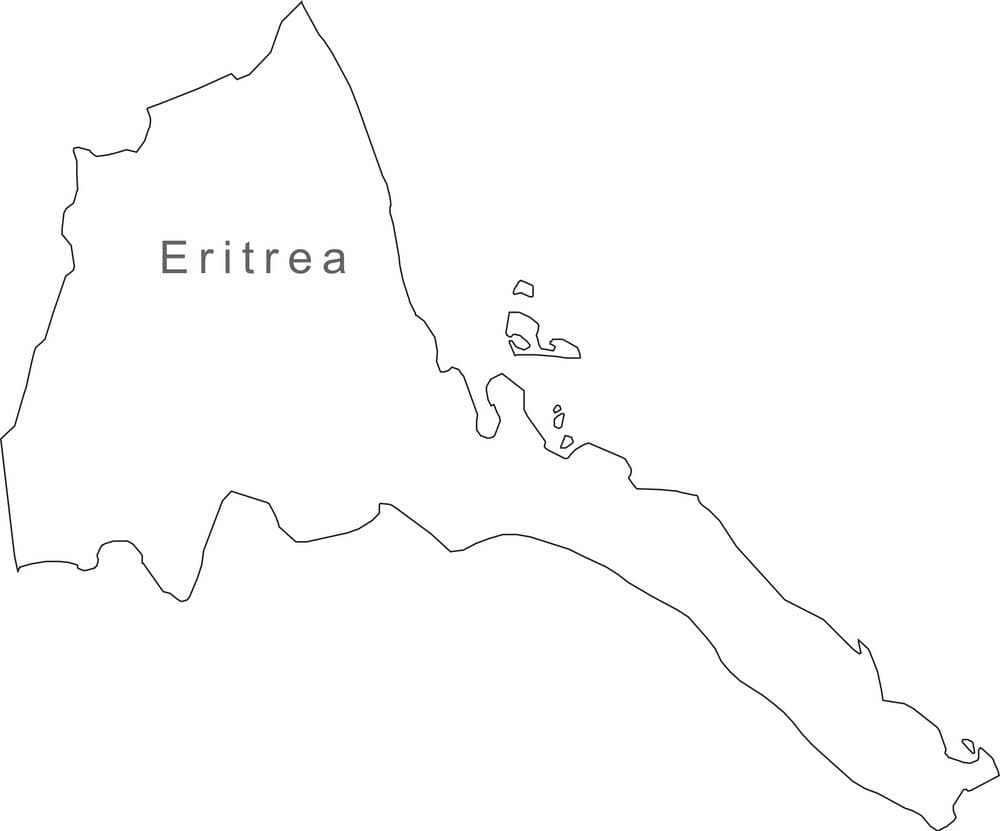 Printable Eritrea On The Map