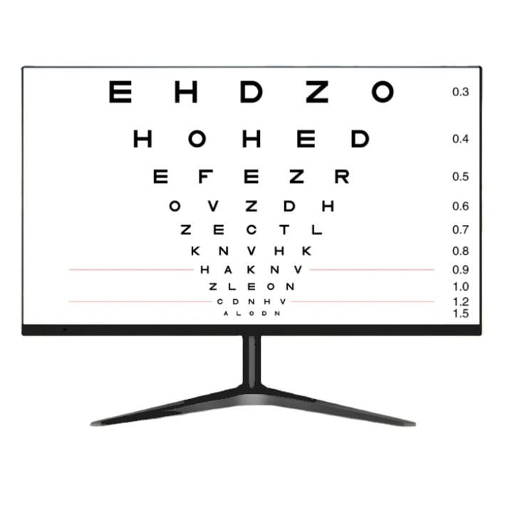 Printable Eye Chart Monitor