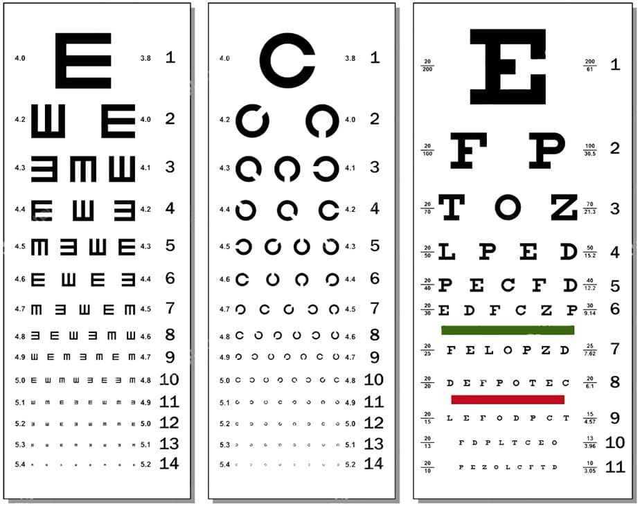 Printable Eye Chart Test