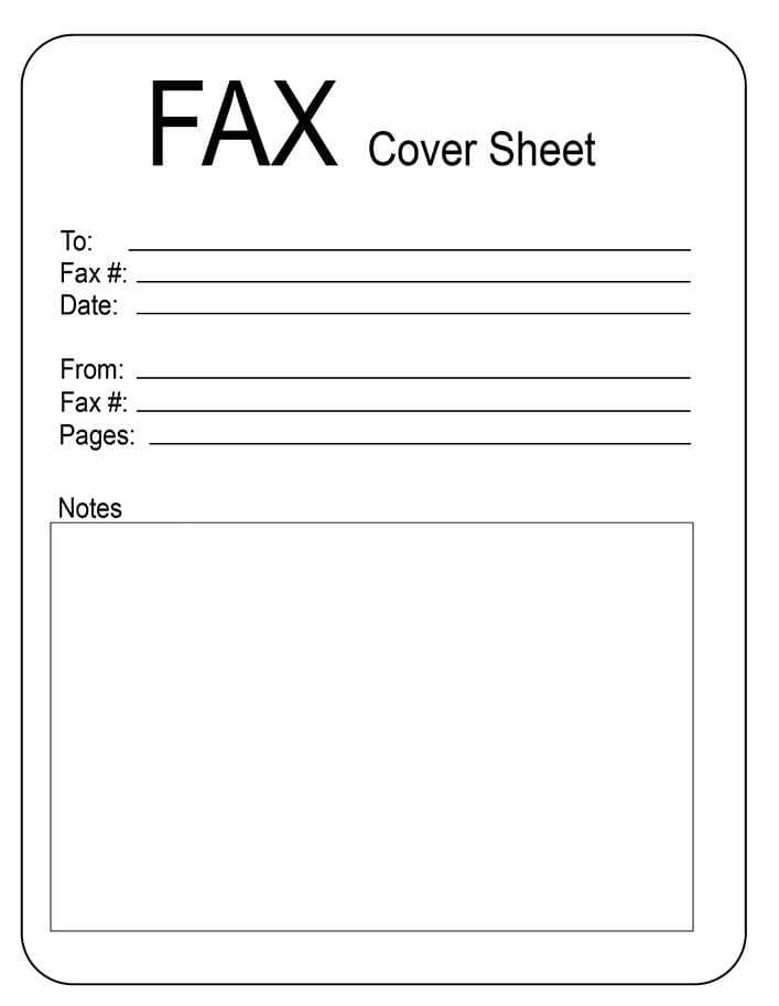Printable Fax Cover Sheet Generator