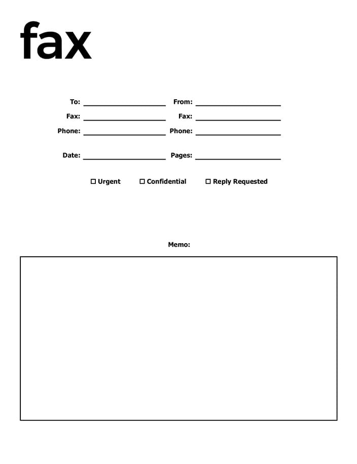 Printable Fax Cover Sheet Online