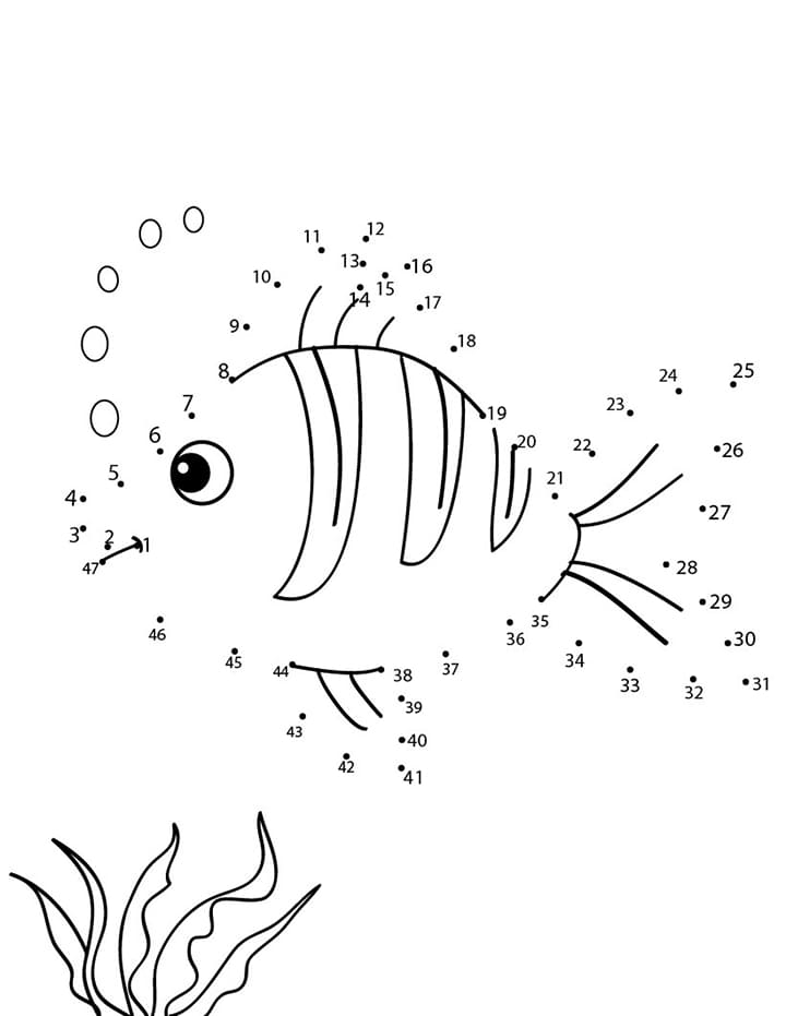 Printable Fish Dot Game