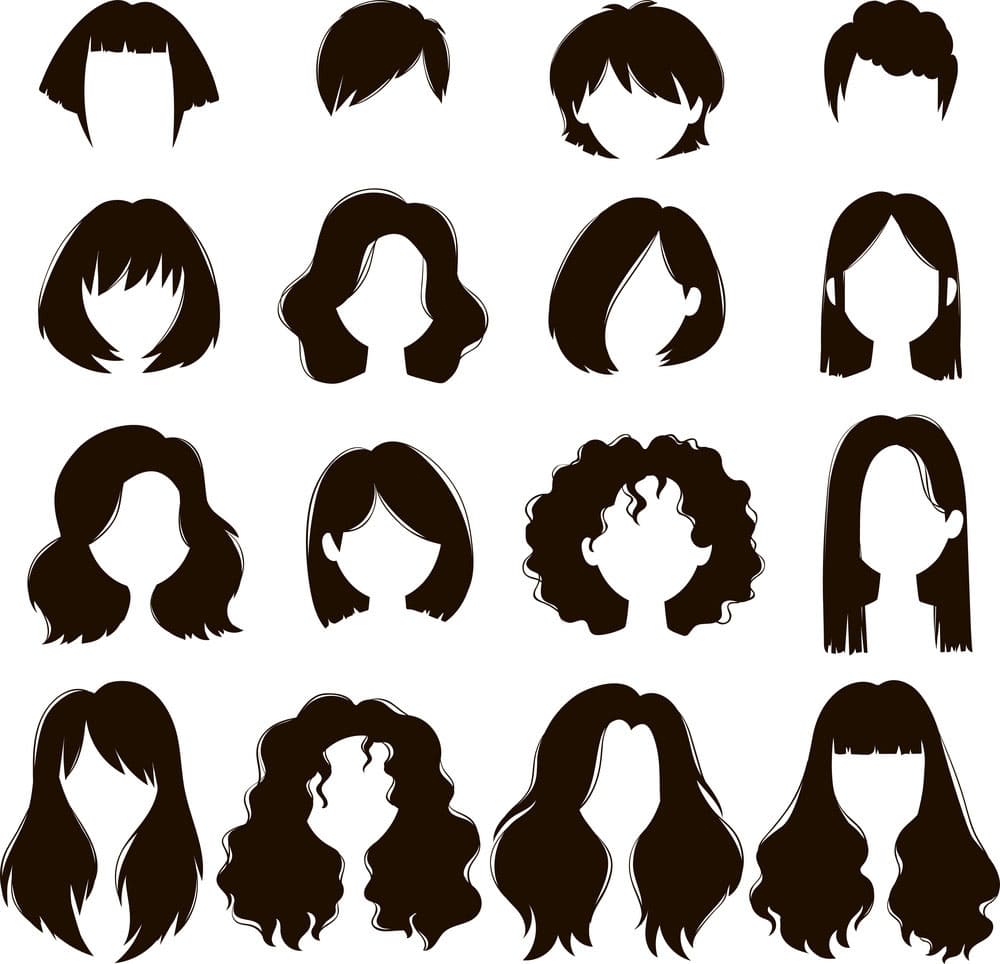 Printable Hair Type Chart Black Female