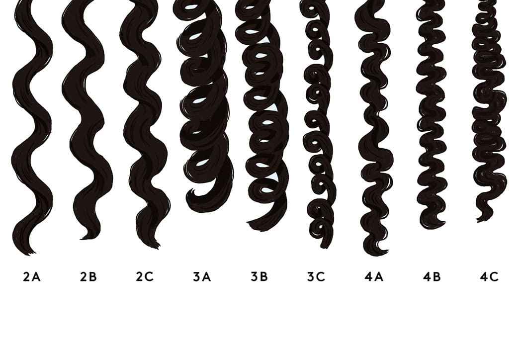 Printable Hair Type Chart Naturally Curly