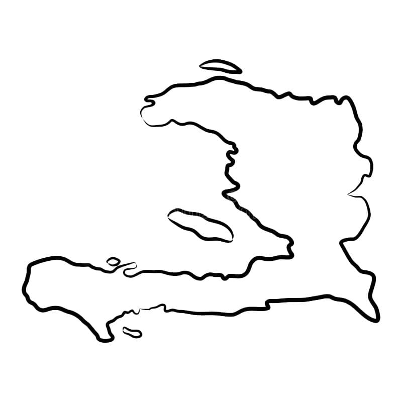 Printable Haiti Country Map