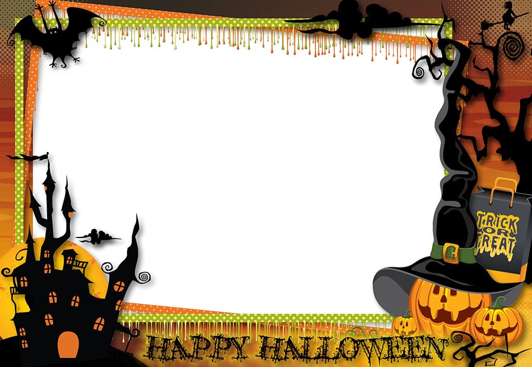 Printable Happy Halloween Border
