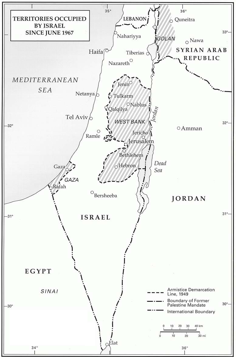 Printable Israel Map Cities