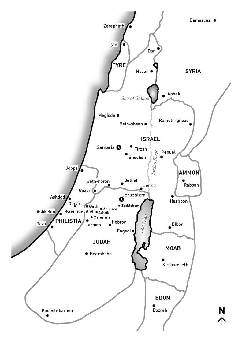 Printable Israel Map Physical