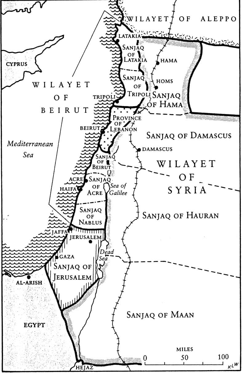 Printable Israel Map With Palestine