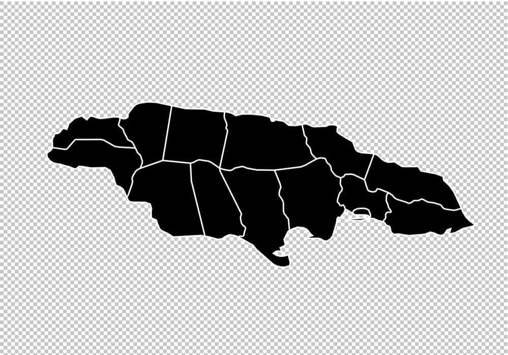 Printable Jamaica Map Blank
