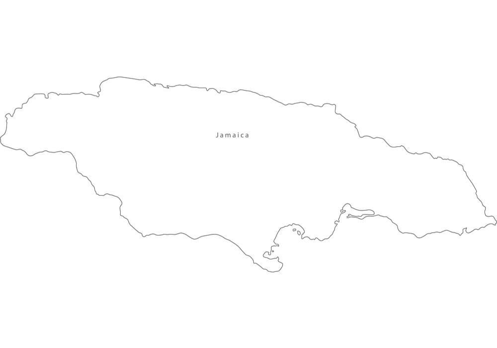 Printable Jamaica On Map