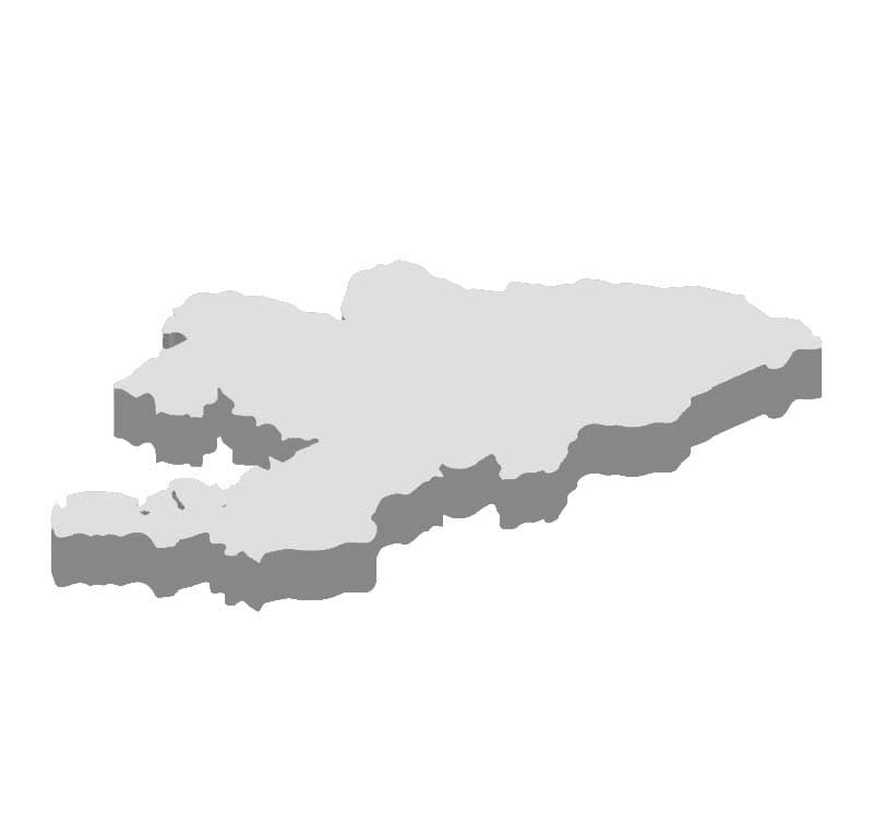 Printable Kyrgyzstan Location On Map