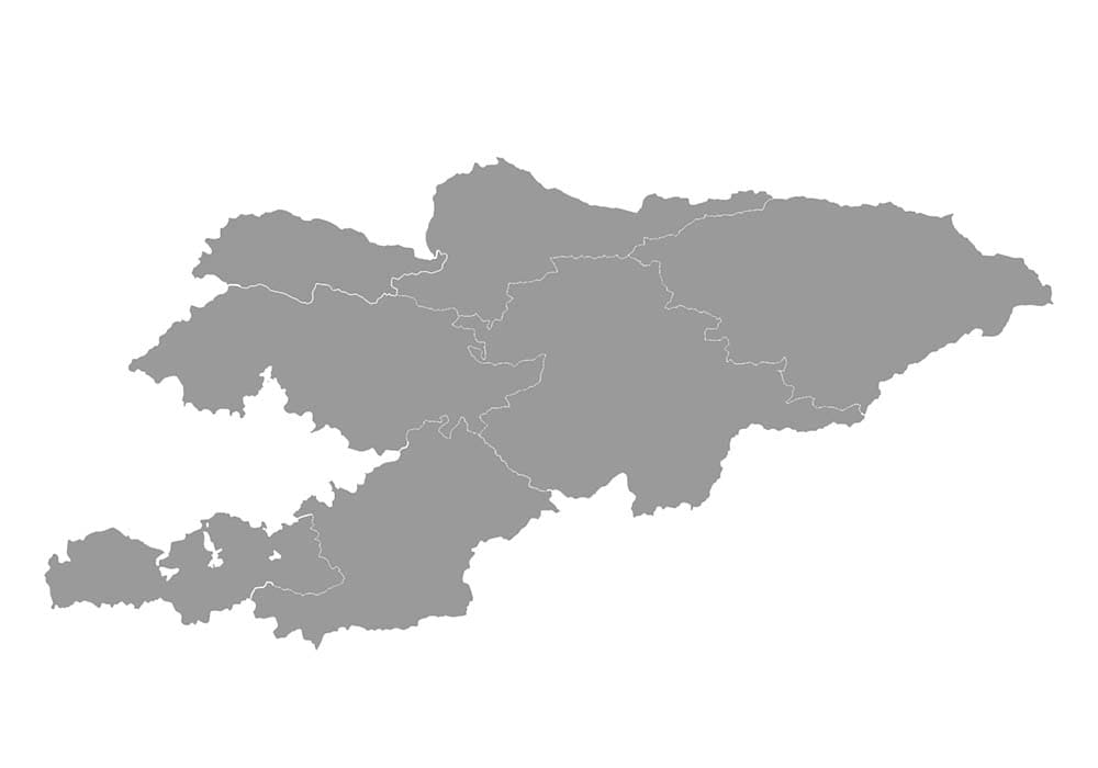 Printable Kyrgyzstan Map Location