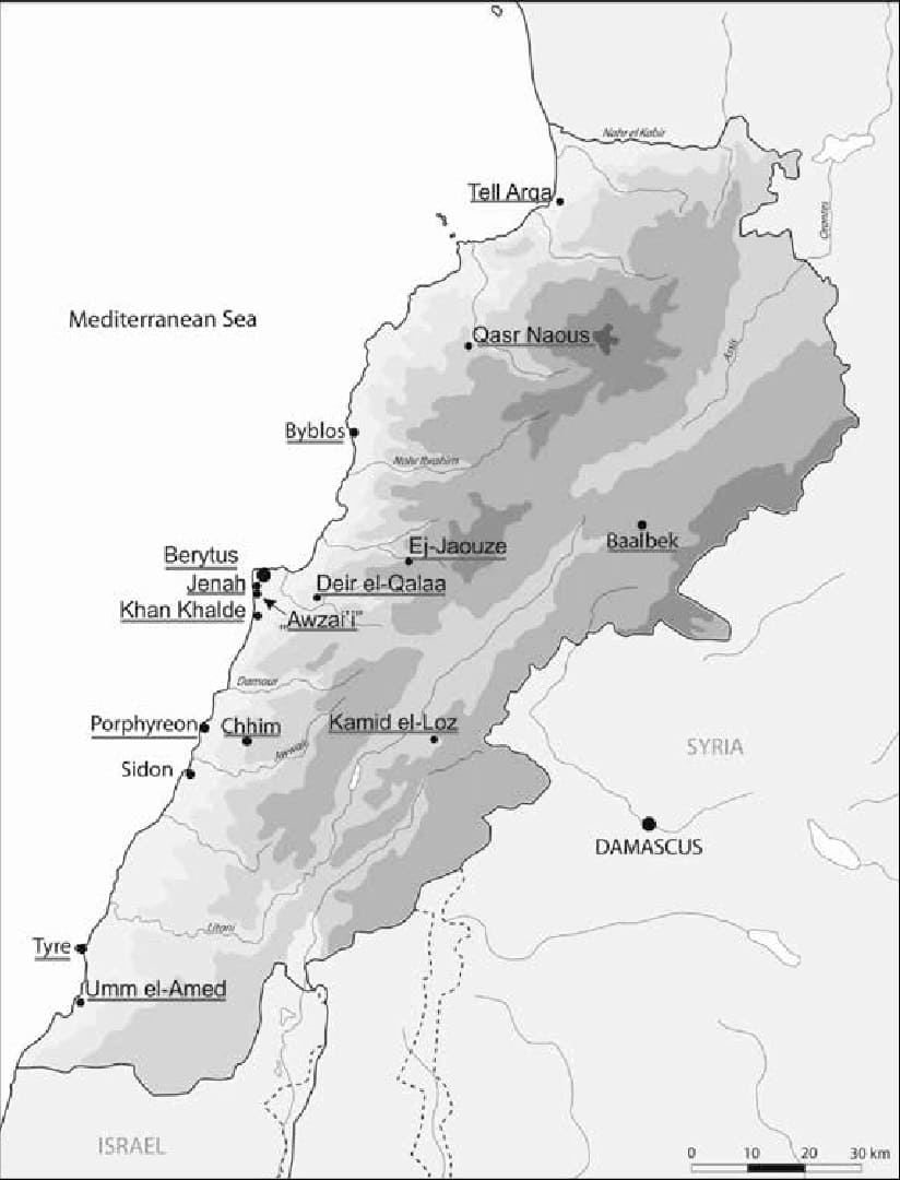 Printable Lebanon Map And Surrounding Countries