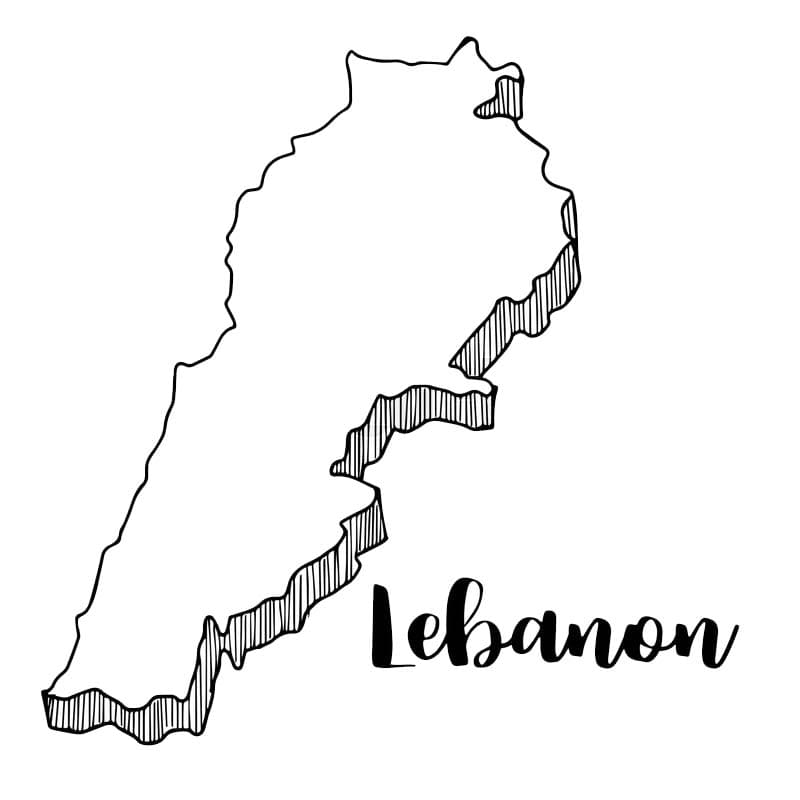 Printable Lebanon Map