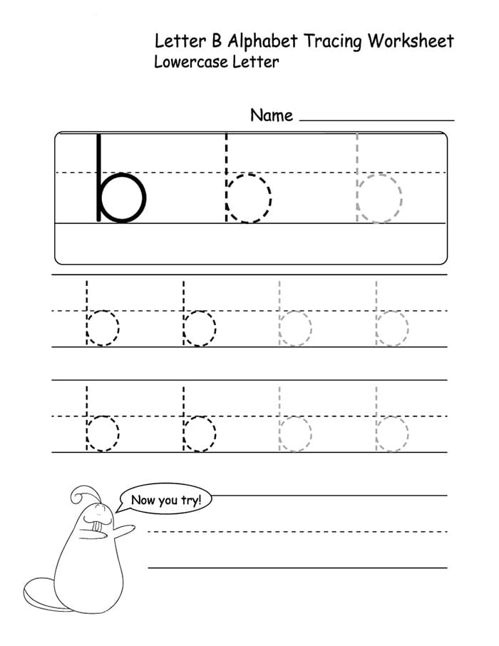 Printable Letter B In Cursive Lowercase