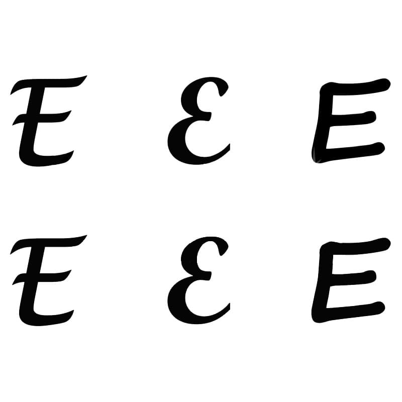 Printable Letter E Stencil