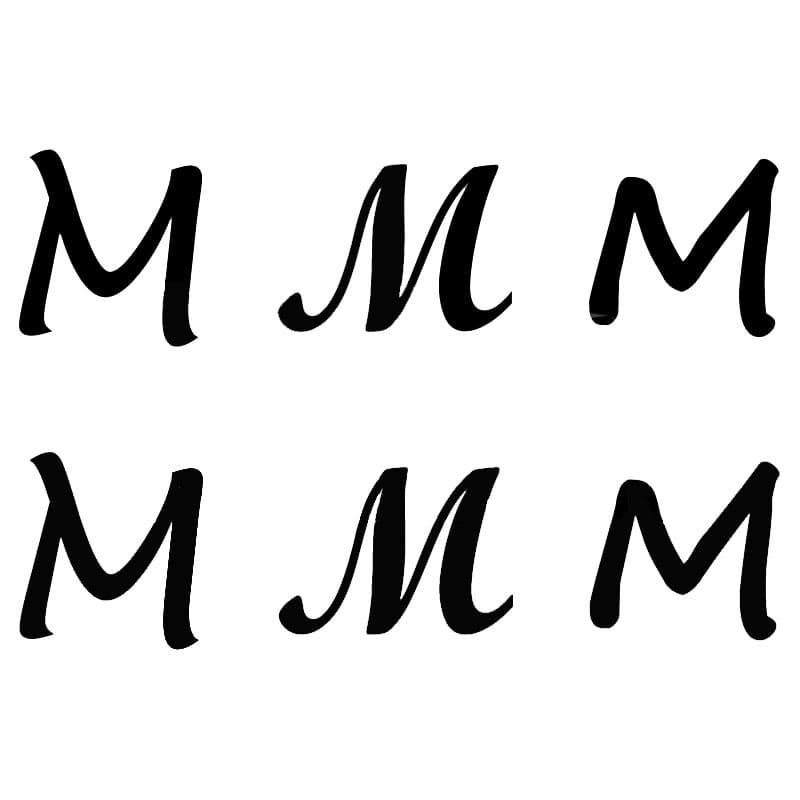 Printable Letter M Stencil