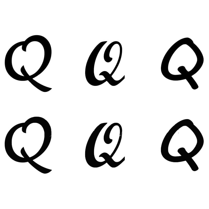 Printable Letter Q Stencil