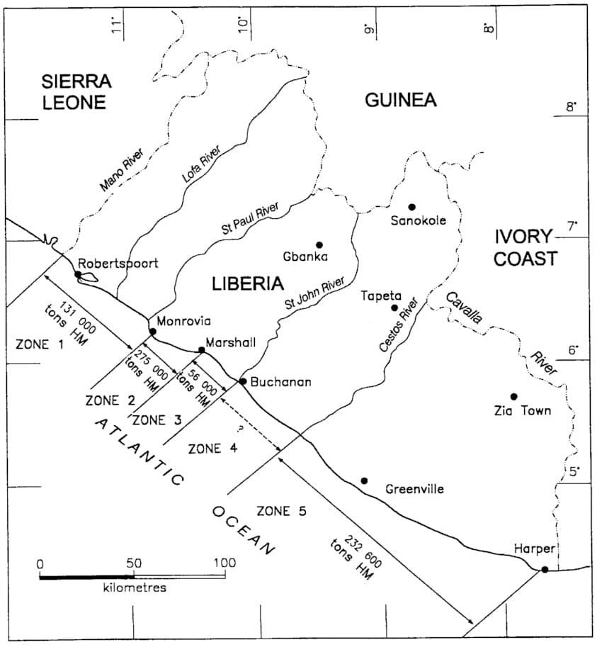 Printable Liberia City Map