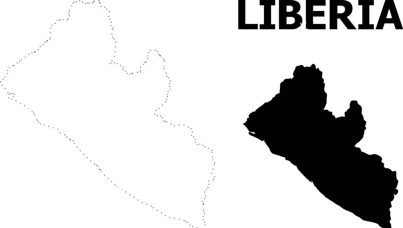 Printable Liberia Country Map