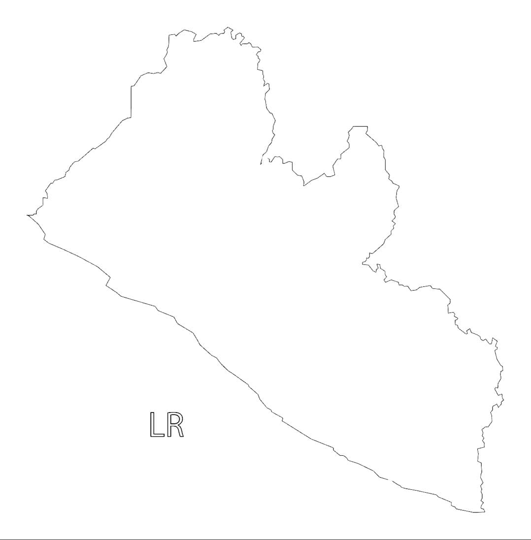 Printable Liberia Location On Map
