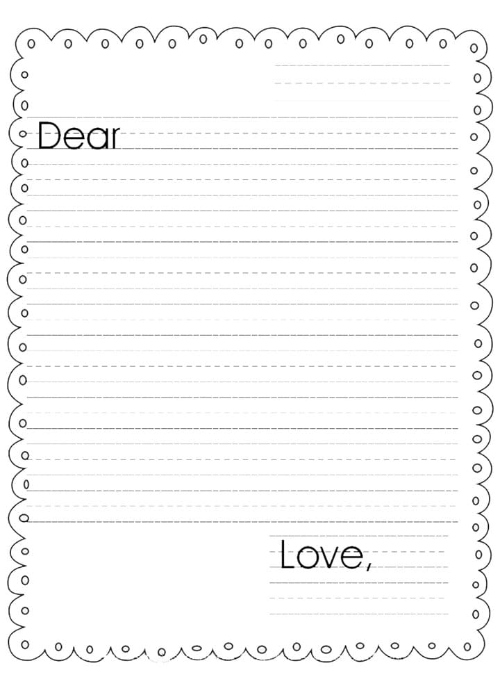 Printable Lined Paper Letter