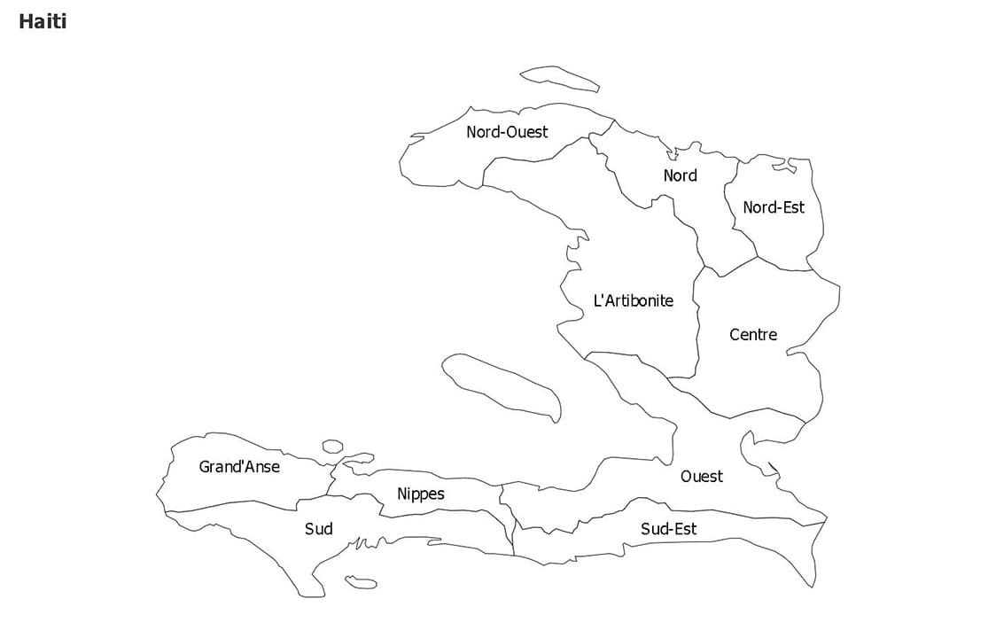 Printable Map Haiti Capital