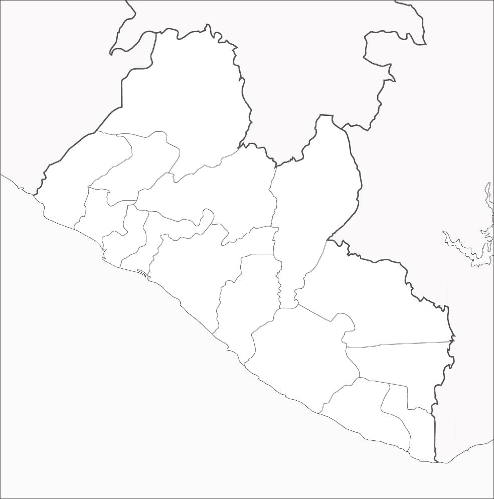 Printable Map Liberia Capital