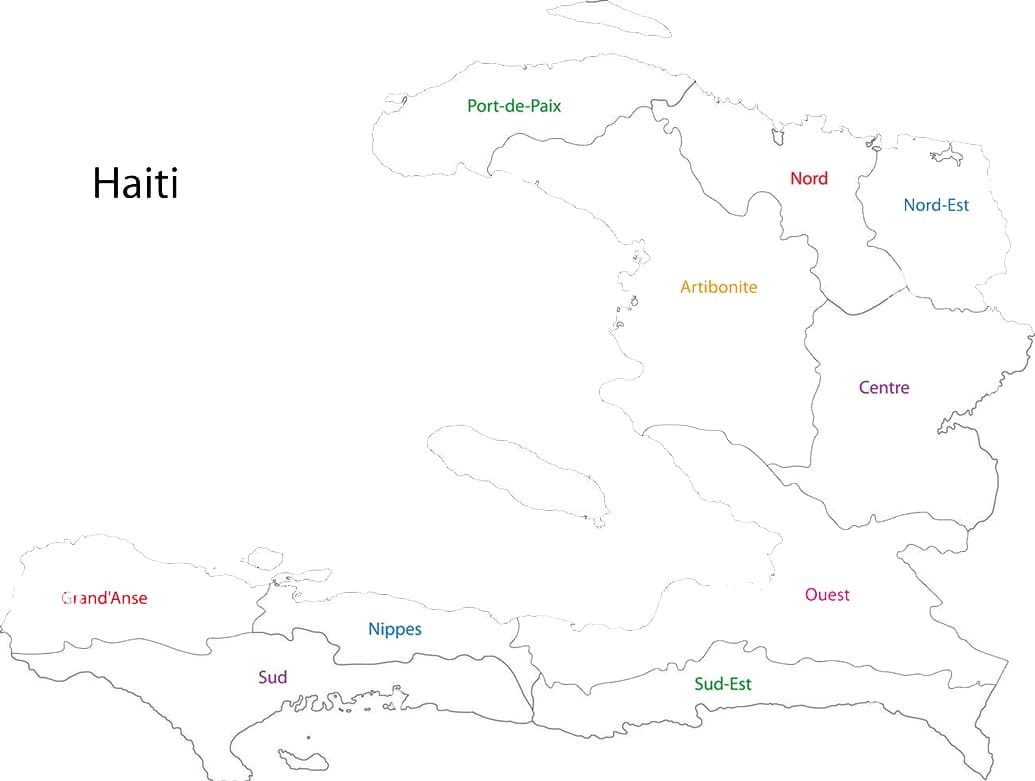 Printable Map Of Haiti With Capital