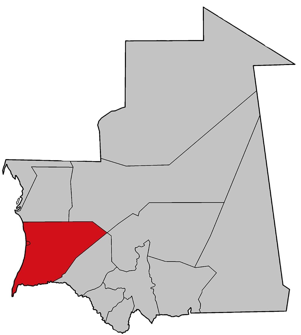 Printable Mauritania Map Of Country
