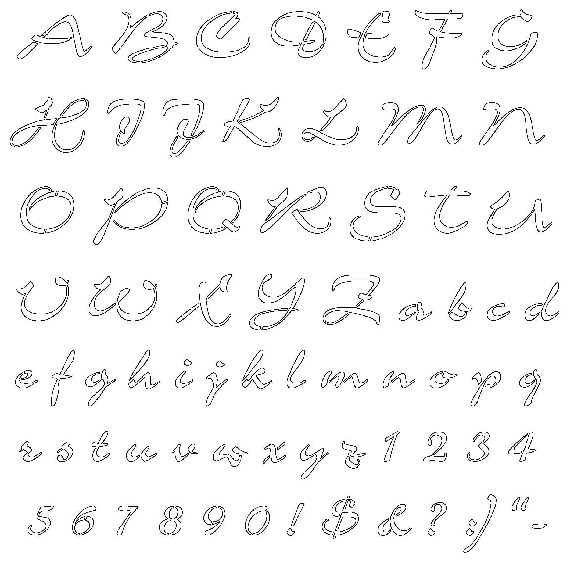 Printable Modern Stencil Fonts