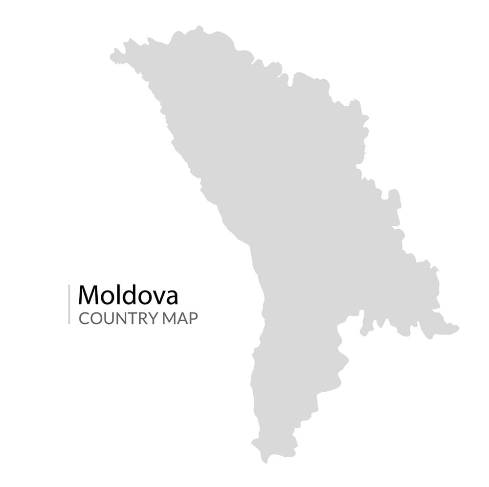 Printable Moldova Country Map